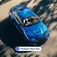 Horror Spooky Skeleton Car Windshield Sun Shade – Foldable UV Heat Shield
