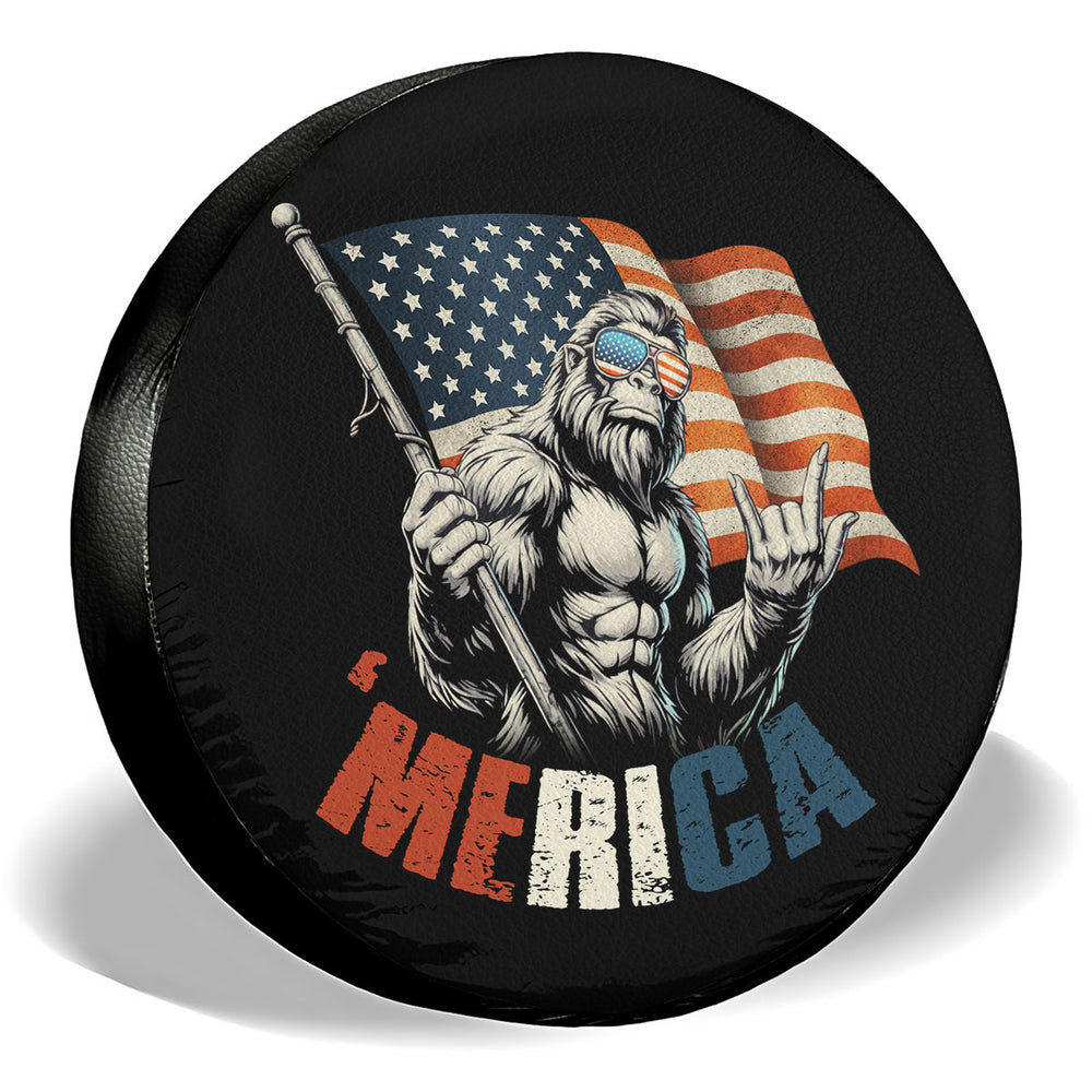 Bigfoot America Flag Spare Tire Cover – Universal Fit