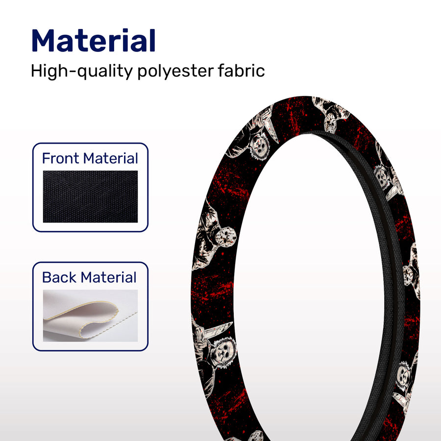 Horror Slasher Steering Wheel Cover – Universal 15 in