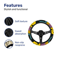 Spooky Skeleton Rag Doll Steering Wheel Cover – Universal 15 in