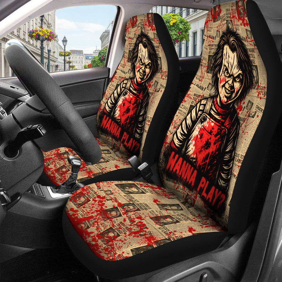 Horror Car Seat Covers – Set of 2, Universal Fit