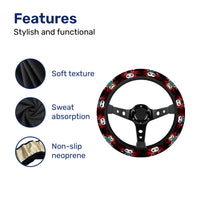 Horror Steering Wheel Cover – Universal 15 in