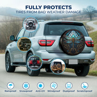 Blue Dragonfly Spare Tire Cover – Universal Fit
