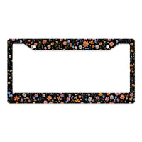 Floral License Plate Frame – Fits Standard US Plates