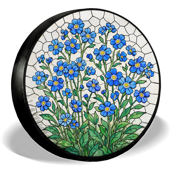 Floral Pattern Spare Tire Cover – Universal Fit