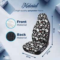 Skull Car Seat Covers – Set of 2, Universal Fit