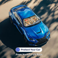 Golden Retriever Car Windshield Sun Shade – Foldable UV Heat Shield