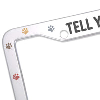 Cat License Plate Frame – Fits Standard US Plates