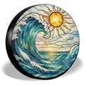 Beautiful Beach Sun Spare Tire Cover – Universal Fit
