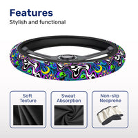 Alien UFO Steering Wheel Cover – Universal 15 in