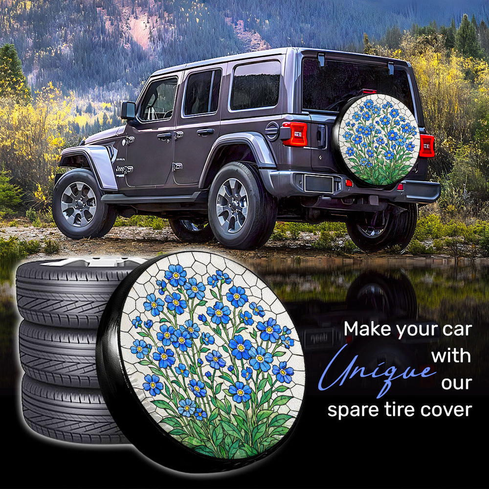 Floral Pattern Spare Tire Cover design view 8