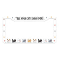 Cat License Plate Frame – Fits Standard US Plates