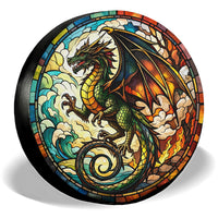Colorful Dragon Spare Tire Cover – Universal Fit
