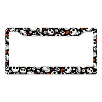 Spooky Skeleton License Plate Frame – Fits Standard US Plates