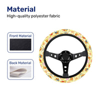 Cartoon Bear Steering Wheel Cover – Universal 15 in