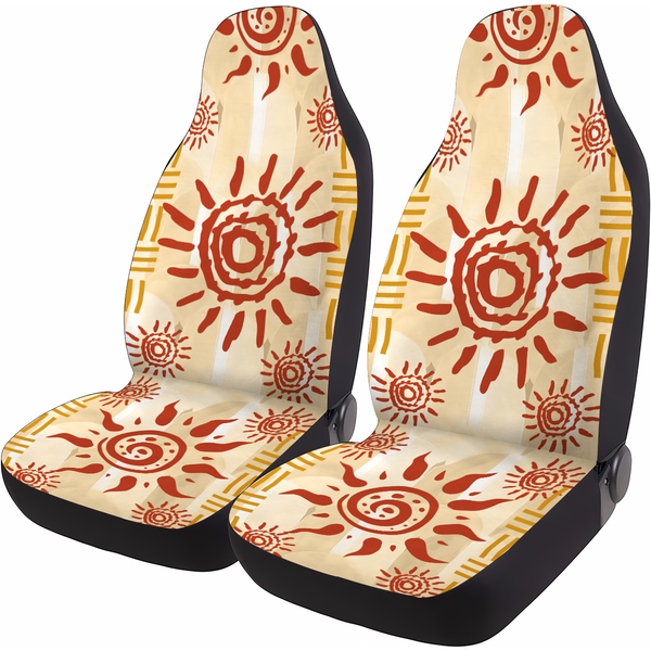 Bohemian Sun Car Seat Covers – Set of 2, Universal Fit