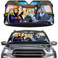 Dark Witches Car Windshield Sun Shade – Foldable UV Heat Shield