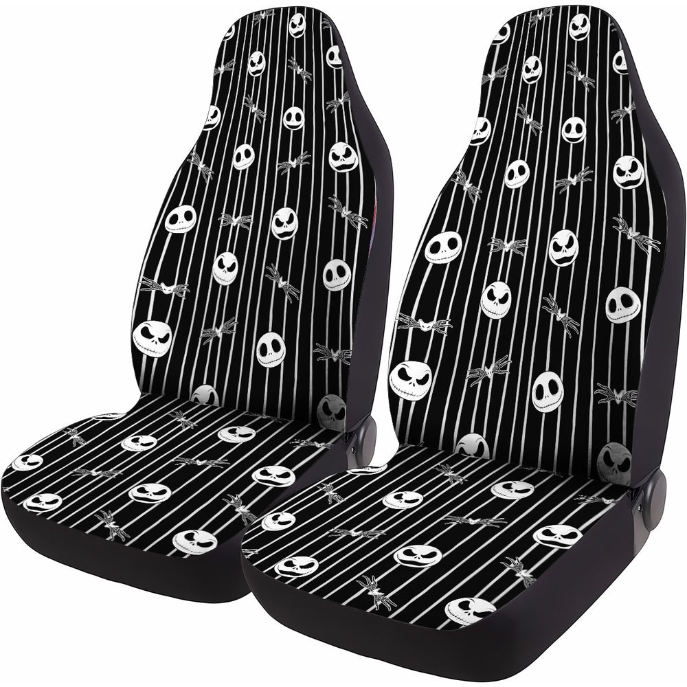 Spooky Skeleton Car Seat Covers – Set of 2, Universal Fit