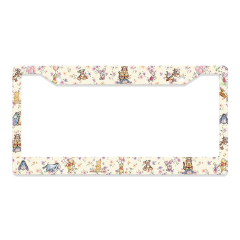 Cartoon Bear License Plate Frame – Fits Standard US Plates