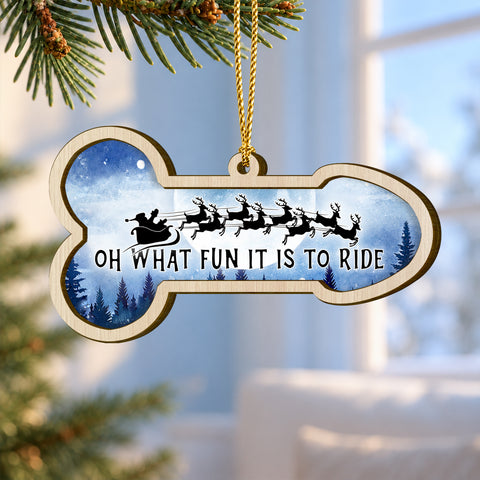 Funny Holiday Adult 2-Layer Wooden Christmas Ornament 2026