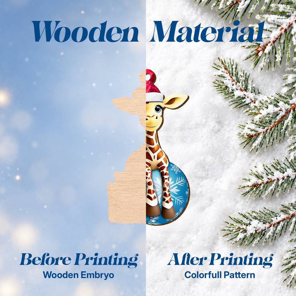 Giraffe – Wooden Christmas Ornament