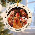 Chicken Coop Ceramic Christmas Ornament 2026