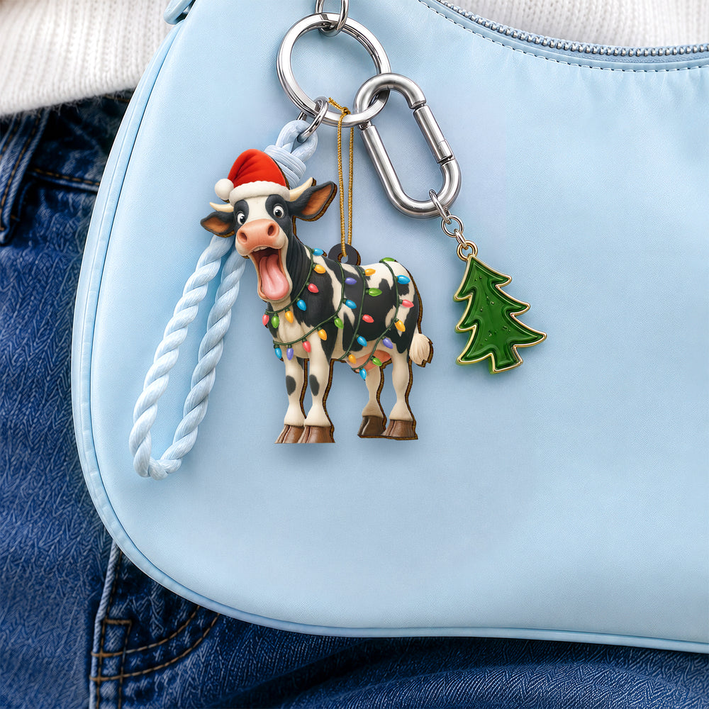 Dairy Cow Wooden Christmas Ornament 2026