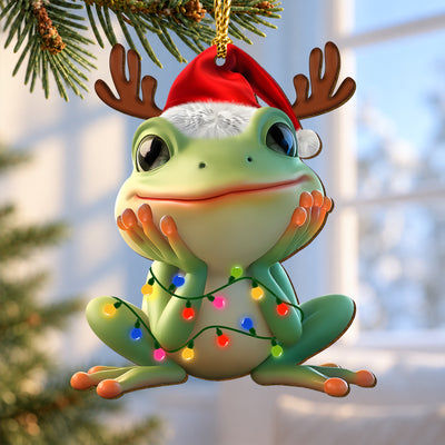 Frog – Wooden Christmas Ornament