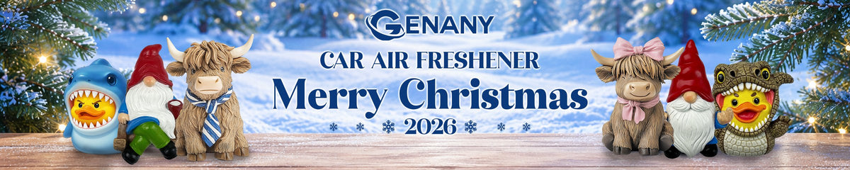 Car air fresheners Merry Christmas 2026: gnomes, rubber ducks, pickles, highland cows