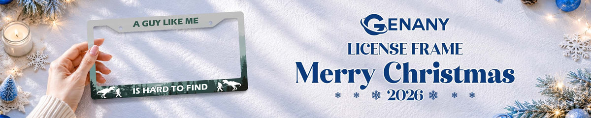 License plate frames Merry Christmas 2026