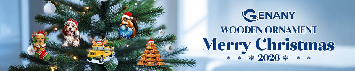 Wooden Christmas ornaments 2026